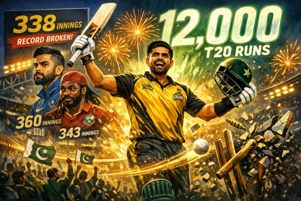 Babar Azam Breaks Global Record, Becoming Fastest to 12,000 T20 Runs