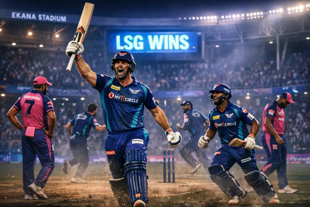 Lucknow Super Giants Secure Tense Victory Over Rajasthan Royals on Ekana's Tricky Surface